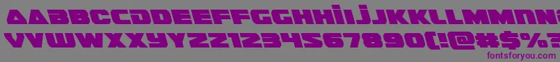 guardian2left-Schriftart – Violette Schriften auf grauem Hintergrund