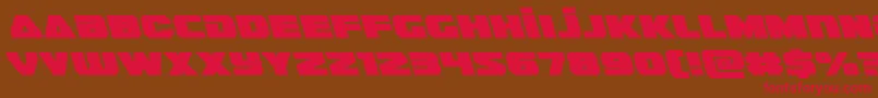 guardian2left Font – Red Fonts on Brown Background