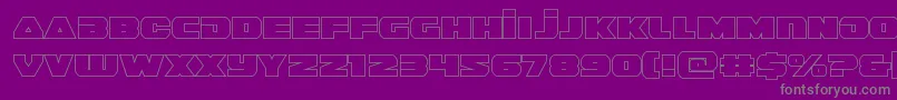 guardian2out Font – Gray Fonts on Purple Background