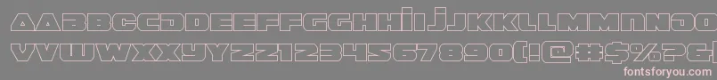 guardian2out Font – Pink Fonts on Gray Background