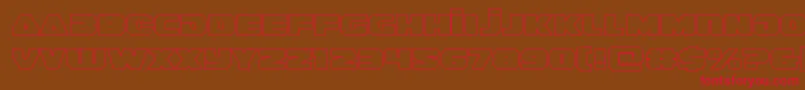guardian2out Font – Red Fonts on Brown Background