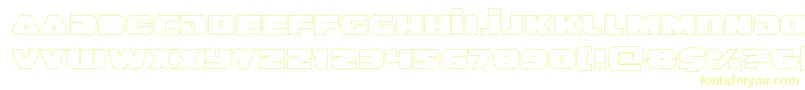 guardian2out Font – Yellow Fonts on White Background