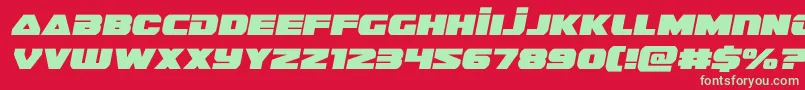 More about guardian2semital Font guardian2semital Font – Green Fonts on Red Background