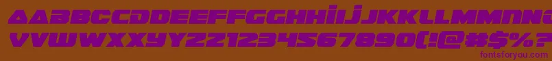 Шрифт guardian2semital – фиолетовые шрифты на коричневом фоне