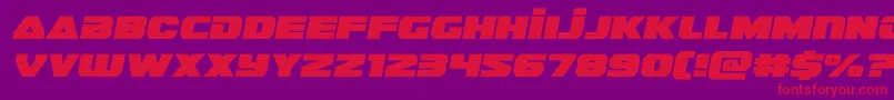 guardian2semital Font – Red Fonts on Purple Background