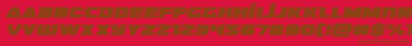 guardian2semital Font – Brown Fonts on Red Background