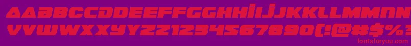 guardian2semital Font – Red Fonts on Purple Background