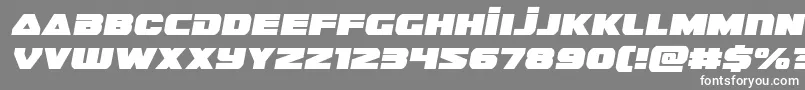 フォントguardian2semital – 灰色の背景に白い文字
