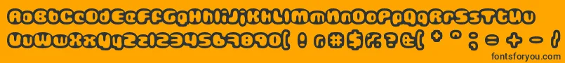 GUB       Font – Black Fonts on Orange Background