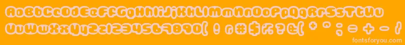 GUB       Font – Pink Fonts on Orange Background