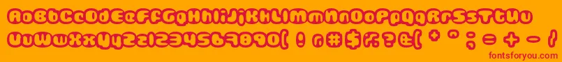 GUB       Font – Red Fonts on Orange Background