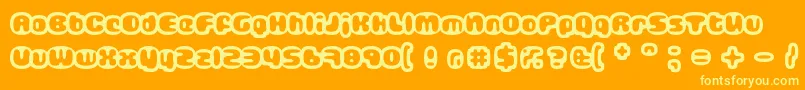 フォントGUB       – オレンジの背景に黄色の文字