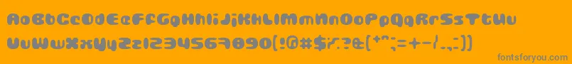 GUBBLA    Font – Gray Fonts on Orange Background