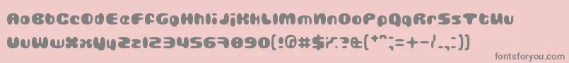 GUBBLA    Font – Gray Fonts on Pink Background