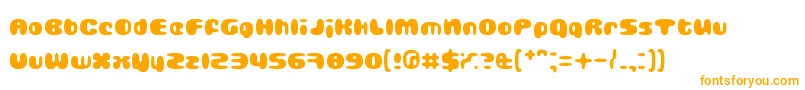 GUBBLA    Font – Orange Fonts on White Background
