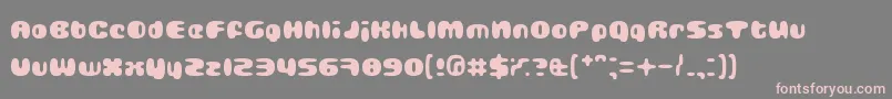 GUBBLA    Font – Pink Fonts on Gray Background