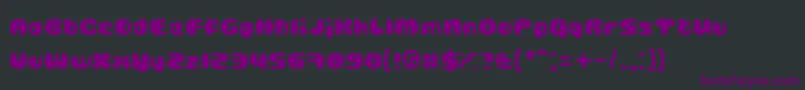 GUBBLA    Font – Purple Fonts on Black Background