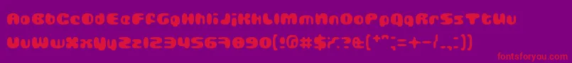 GUBBLA    Font – Red Fonts on Purple Background
