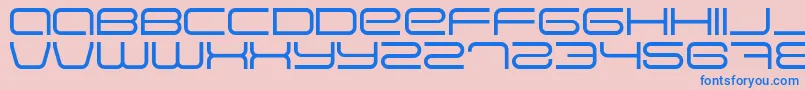 フォントEva – ピンクの背景に青い文字