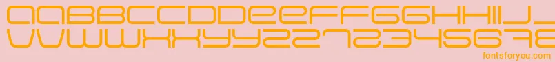 Eva Font – Orange Fonts on Pink Background