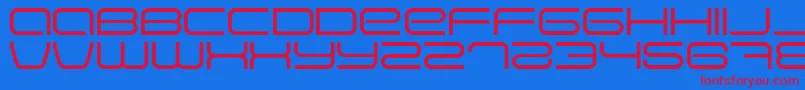 Eva Font – Red Fonts on Blue Background