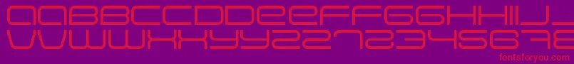 Шрифт Eva – красные шрифты на фиолетовом фоне