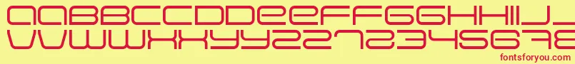 Eva Font – Red Fonts on Yellow Background