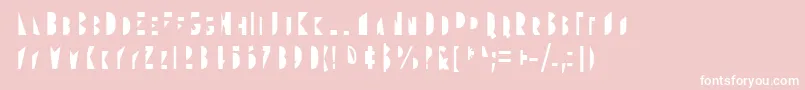 Gudariak Txano Font – White Fonts on Pink Background