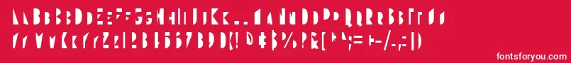 Gudariak Txano Font – White Fonts on Red Background