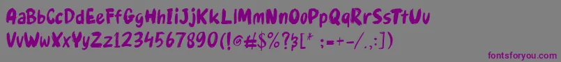 Gudnite Font – Purple Fonts on Gray Background