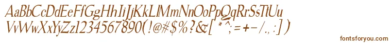 gudvayne italic-fontti – ruskeat fontit valkoisella taustalla