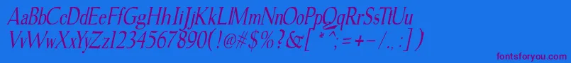 Saiba mais sobre a fonte gudvayne italic Fonte gudvayne italic – fontes roxas em um fundo azul