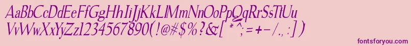 gudvayne italic Font – Purple Fonts on Pink Background