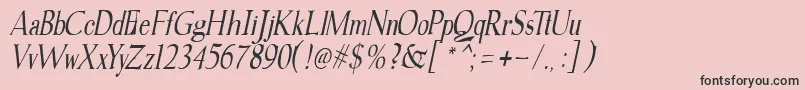 fuente gudvayne italic – Fuentes Negras Sobre Fondo Rosa