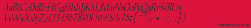 gudvayne italic Font – Black Fonts on Red Background