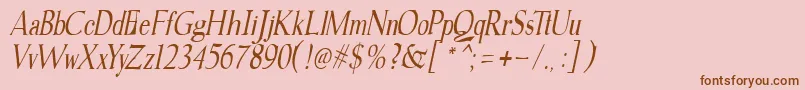 fuente gudvayne italic – Fuentes Marrones Sobre Fondo Rosa