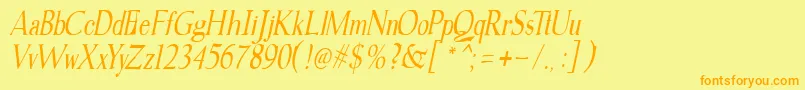 fuente gudvayne italic – Fuentes Naranjas Sobre Fondo Amarillo