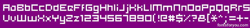 More about Hooge0553 Font Hooge0553 Font – White Fonts on Purple Background