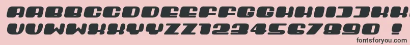 Guest Italic Font – Black Fonts on Pink Background