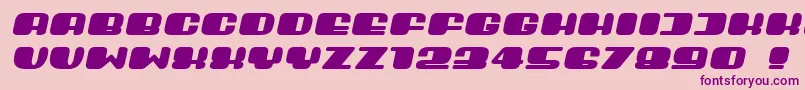 Guest Italic Font – Purple Fonts on Pink Background