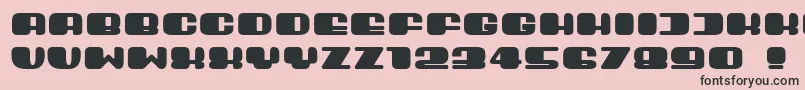 Guest Font – Black Fonts on Pink Background