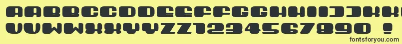 Guest Font – Black Fonts on Yellow Background