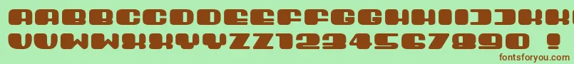 Guest Font – Brown Fonts on Green Background