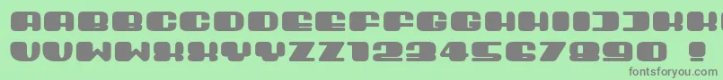 Guest Font – Gray Fonts on Green Background