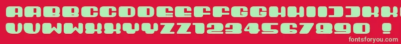 Guest Font – Green Fonts on Red Background