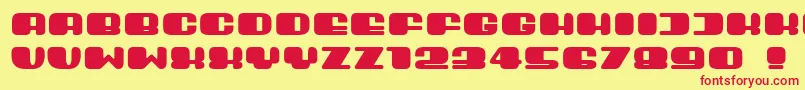 Guest Font – Red Fonts on Yellow Background