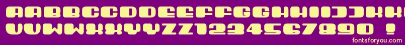 Guest Font – Yellow Fonts on Purple Background