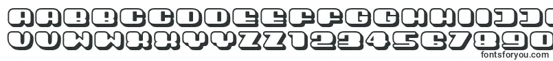 Шрифт Guest3D – прямые шрифты
