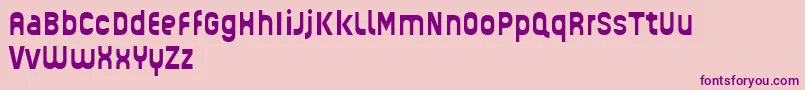 GUHLY Bold reduced Font – Purple Fonts on Pink Background