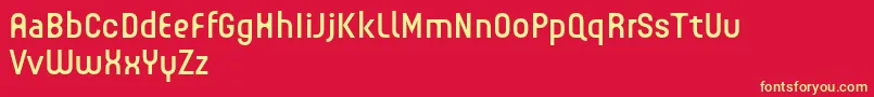 GUHLY Book reduced Font – Yellow Fonts on Red Background